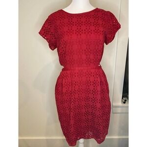 Madewell Eyelet Happening Cutout Dress